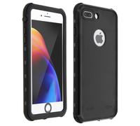 Coque pour iPhone 7 Plus / 8 Plus Bi-matière Waterproof 2m Film Écran Noir