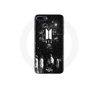 Coque - BTS - Iphone 7 Plus - Souple - Noir - Signature Members