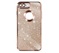 Coque pour iPhone 7 Plus et 8 Plus Paillette Amovible Série Protecam Spark Rose