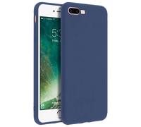 Forcell Coque pour iPhone 7 Plus / iPhone 8 Plus – Soft Touch Silicone – Bleu nuit