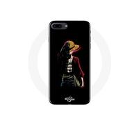 Coque pour Iphone 7 Plus One Piece Manga Anime Luffy Fond Noir