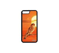 Coque pour iPhone 8+ Plus silicone oiseau couché de soleil portable animal pas cher 4G moineau ciel 128 Go nature animaux TPU