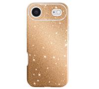 Coque pour iPhone Air Conception Bi-Matière et Finition Pailletée Dorée