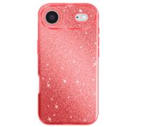 Coque pour iPhone Air Conception Bi-Matière et Finition Pailletée Rouge