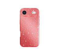 Coque pour iPhone Air Conception Bi-Matière et Finition Pailletée Rouge