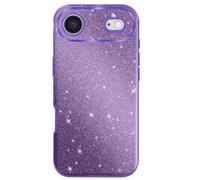 Avizar Coque pour iPhone Air Conception Bi-Matière et Finition Pailletée Violet