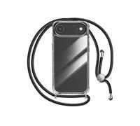 Coque pour iPhone Air en Silicone Soft Touch, Cordon Tour de Cou Ajustable,