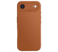Coque pour iPhone Air en Silicone Souple avec Renfort Bloc Caméra Marron