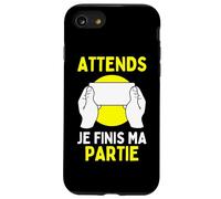 Coque pour iPhone SE (2020) / 7 / 8 Attends Je Finis Ma Partie: Gamer Cadeau Pour Joueur Console
