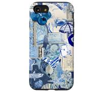 Coque pour iPhone SE (2020) / 7 / 8 Collage d’été Bleu Méditerranée Vacances Scrapbook