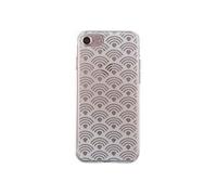 Coque pour iPhone SE 2020/8/7 Semi-rigide avec motifs arabesques Transparent