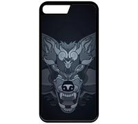 Coque Pour Iphone Se 2022 - Loup Fond Gris - Silicone - Noir