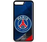 Coque Pour Iphone Se 2022 - Psg Paris Saint Germain Metalise - Silicone - Noir