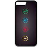 Coque Pour Iphone Se 2022 - Rebus I Love Windows And Phone - Silicone - Noir