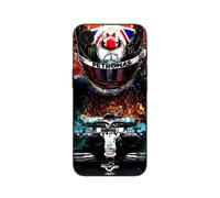 Coque de téléphone - MANIACASE - iPhone SE 2024 - Silicone TPU - Noir - Lewis Hamilton Mercedes 44
