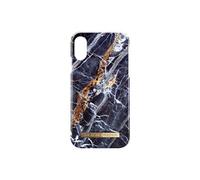 Coque pour iPhone X et XS Résistante Design Epuré Midnight Blue Marble bleu
