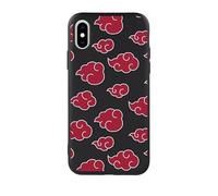 Coque pour iPhone X, iPhone XS, officielle Naruto, Akatsuki, pour protéger votre téléphone, Noir, souple, avec licence officielle