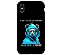 Coque pour iPhone X/XS C'est pas la capitale c'est marseille bébé marseille fan