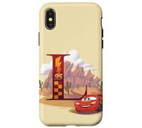 Coque pour iPhone X/XS Disney & Pixar Lettre de l'alphabet L Flash McQueen