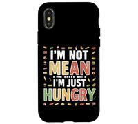 Coque pour iPhone X/XS I'm Not Mean I'm Just Hungry |--
