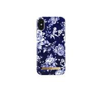 Coque pour iPhone X / XS Motif Floral et Océanique Bleu marine