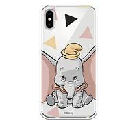 Coque pour iPhone X - XS Officielle de Dumbo Dumbo Silueta Transparente pour protégez Votre Mobile. Carcasa pour Apple de silicona Flexible Con Licencia Officielle de Disney.