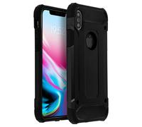 Coque pour iPhone X / XS Protection Antichoc Bi-Matières Antichutes (1,80m) Noir