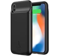 Coque iPhone X / XS Protection Rigide 2 en 1 Batterie 3500mAh Akashi Noir