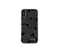 Coque pour iPhone X / XS Rigide en Plastique Motif Puzzle Géométrique Noir