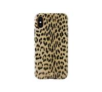 PURO Coque pour iPhone X / XS Série Glam Leopard Chic et Résistante Beige
