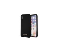 Coque pour Iphone X/XS silicone Logo Guess noir