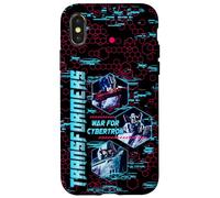 Coque pour iPhone X/XS Transformers War For Cybertron Hexagon Glitch Portraits