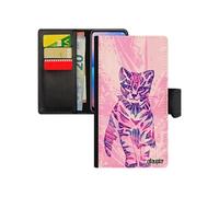 Coque pour iPhone XR à rabat portefeuille chat chaton PU multicolore 4G telephone de protection femme animaux pastel housse en