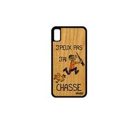 Coque pour iPhone XR bois silicone humour j'peux pas j'ai chasse 128 Go de Apple