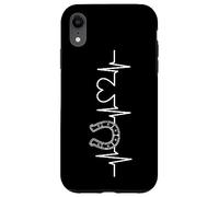 Coque pour iPhone XR Cheval de selle 4 sabots 2 jambes Une équipe Chevaux