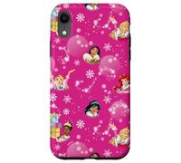Coque pour iPhone XR Disney Princess Sparkle Squad Winter Holiday Christmas Pink