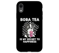 Coque pour iPhone XR Le Joli thé Border Collie Boba est Mon Secret du Bonheur