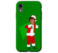 Coque pour iPhone XR Père Noël Donald Trump drôle Noël moche parodie de Noël