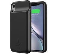 Coque pour iPhone XR Protection Rigide 2 en 1 Batterie 4500mAh Akashi Noir