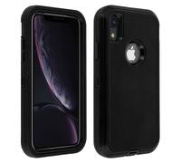 Coque pour iPhone XR Protection Rigide Multi-couches Bumper Antichocs Noir