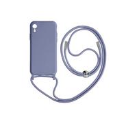 Avizar Coque pour iPhone XR Semi-Rigide Soft-Touch avec Cordon Tour de Cou