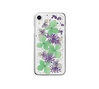 Coque pour iPhone XR Série Glam Hippie Chic au Décor Fleurs Naturelles Transparent