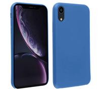Coque pour iPhone XR Silicone Semi-rigide Mat Finition Soft Touch Bleu nuit