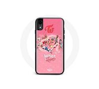 Coque pour Iphone XR TWICE Logo Rouge Affiche What Is Love