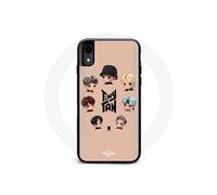 Coque pour Iphone XS BTS TinyTAN Animation Affiche RM Jin Suga J-Hope Jimin V Et Jungkook