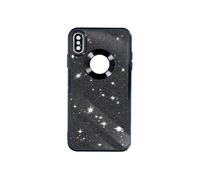 Coque pour iPhone XS Max Paillette Amovible Silicone Série Protecam Spark Noir