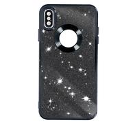 Coque pour iPhone XS Max Paillette Amovible Silicone Série Protecam Spark Noir