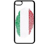 Coque Pour Ipod Touch 6 - Empreinte Digitale Drapeau Italie Italy - Noir