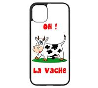 Coque pour IPOD Touch 6 Oh la Vache - Coque Humoristique - Coque Noire TPU Souple (IPOD Touch 6)