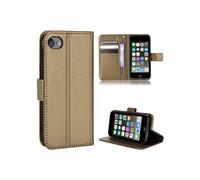 Coque pour iPod Touch 7//6/5 Etui Protection Housse Premium en Cuir PU, Pochette Flip Case Compatible avec Book Marron